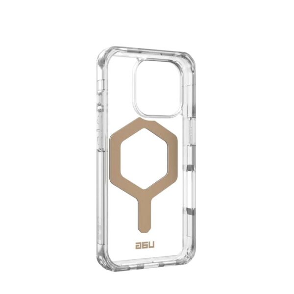 Case (UAG) Urban Armor Gear Plyo compatible with MagSafe for IPHONE 16 Pro ice / gold – Bild 4