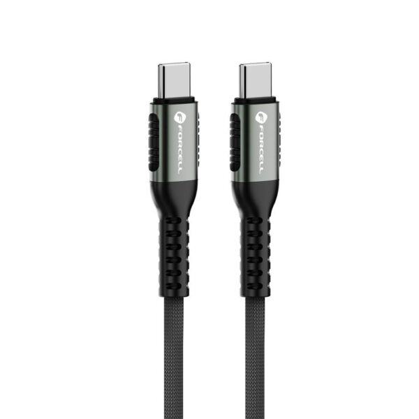 FORCELL F-ENERGY C263 cable Type C to Type C QC4.0 PD 5A 240W Cafule 1,2 m black – Bild 3