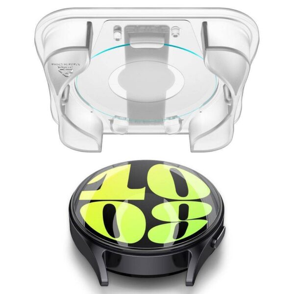 SPIGEN tempered glass GLAS.TR ”EZ FIT” 2-pack for SAMSUNG Galaxy Watch 7 (40 mm) clear – Bild 5
