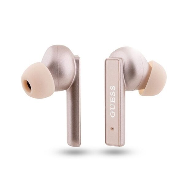 GUESS wireless earphones bluetooth TWS + docking station GUTWSSU20ALEGP (Printed Logo) rose gold – Bild 2