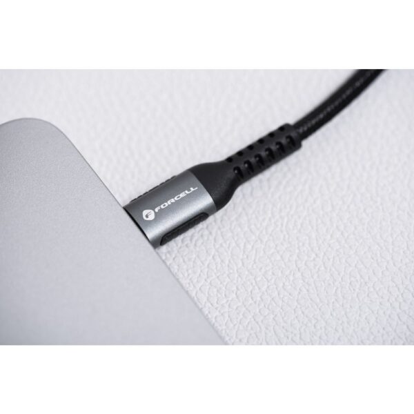 FORCELL F-ENERGY C257 cable USB A to Lightning 2,4A 12W Cafule 1,2 m black – Bild 3