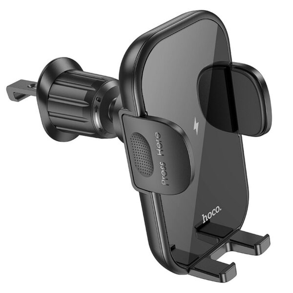 HOCO car holder with wireless charging for air vent 15W HW4 black – Bild 5
