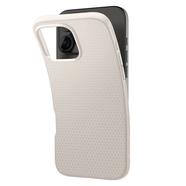 SPIGEN case LIQUID AIR for IPHONE 16 Pro natural titanium – Bild 4