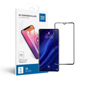 Tempered Glass Blue Star - HUA P30 (full glue/small size) - black Tempered Glass Blue Star