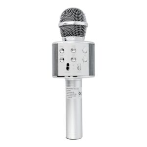 Multimedia karaoke microphone CR58S HQ silver