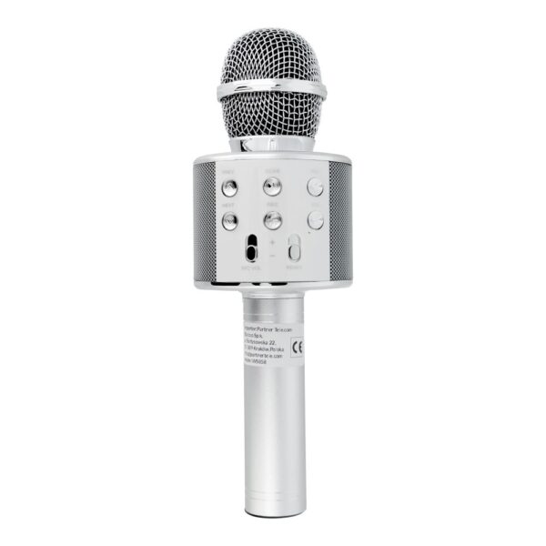 Multimedia karaoke microphone CR58S HQ silver