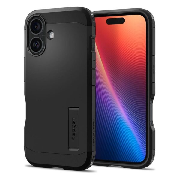 SPIGEN case TOUGH ARMOR MAG compatible with MagSafe for IPHONE 16 Plus black – Bild 3