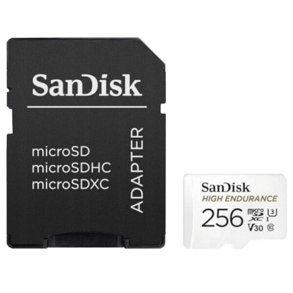 SANDISK memory card microSD 256GB 100MB/s class 10 with adapter SD