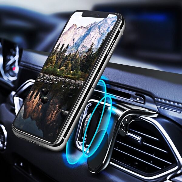 Universal AIR OUTLET Phone Holder to air vent black – Bild 2