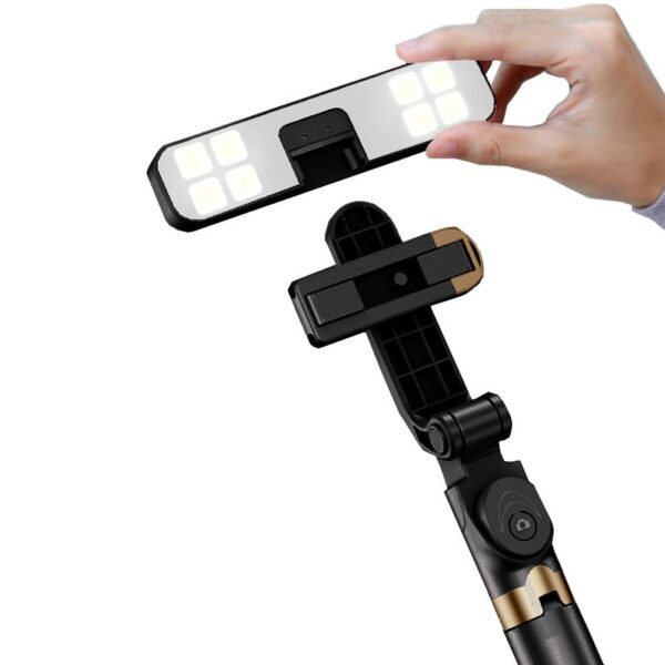 Selfie stick LED tripod + remote control black SSTR-20 – Bild 3