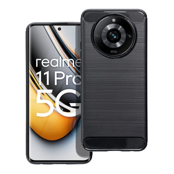 CARBON case for REALME 11 black – Bild 4