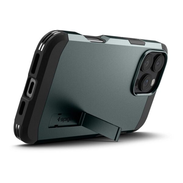 SPIGEN case TOUGH ARMOR MAG compatible with MagSafe for IPHONE 16 Pro abbys green – Bild 4