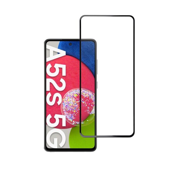 Tempered Glass Blue Star - SAMSUNG A52/52s 5G/LTE Full Face (full glue with frame/small size) - black Tempered Glass Blue Star – Bild 2
