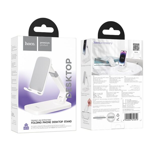 HOCO desktop stand for smartphone HD8 white – Bild 4