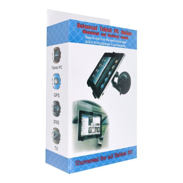 Car holder for tablets - Universal 7" - 10" (2in1 - for windshield and head restraint black – Bild 2