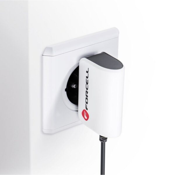 FORCELL F-ENERGY U19 travel charger with cable Micro USB 1A 5W white black – Bild 2