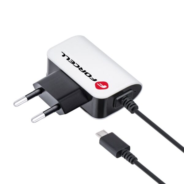 FORCELL F-ENERGY U19 travel charger with cable Micro USB 1A 5W white black – Bild 4