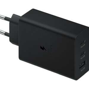 SAMSUNG original charger USB A + 2 x Typ C PD 3A 65W EP-T6530NBEGEU black blister