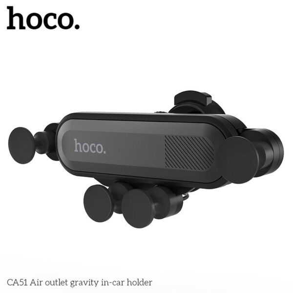 HOCO gravity car holder for air vent CA51 black – Bild 4