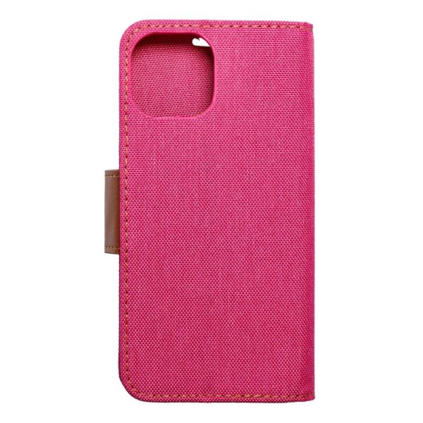 CANVAS Book case for IPHONE 15 pink – Bild 4