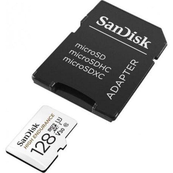 SANDISK memory card microSD 128GB 100MB/s class 10 with adapter SD – Bild 2