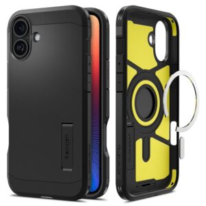 SPIGEN case TOUGH ARMOR MAG compatible with MagSafe for IPHONE 16 black