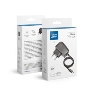 BLUE STAR LITE travel charger 2A 10W with cable Micro USB TFK-TC-1095B black