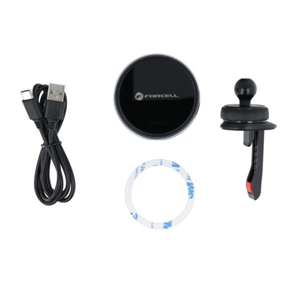 FORCELL car holder to air vent with wireless charging support MagSafe 15W HS2 – Bild 4