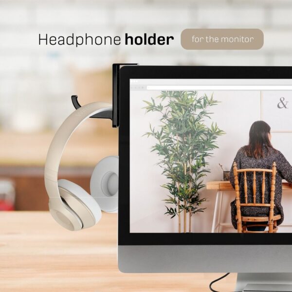 Headphone holder for the monitor black – Bild 3