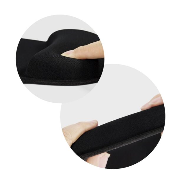 Ergonomic mousepad wrist support 250 x 230 x 25 mm black – Bild 5