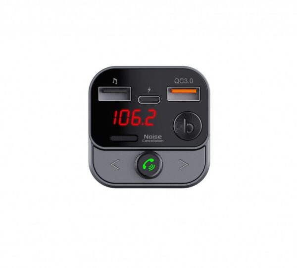 ART transmiter FM bluetooth 5.0 + USB A QC3.0 + Typ C (total 30W) FM-84B black – Bild 4