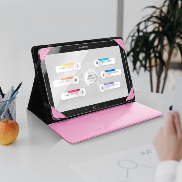 BLUN universal case for tablets 7" (UNT) pink – Bild 5