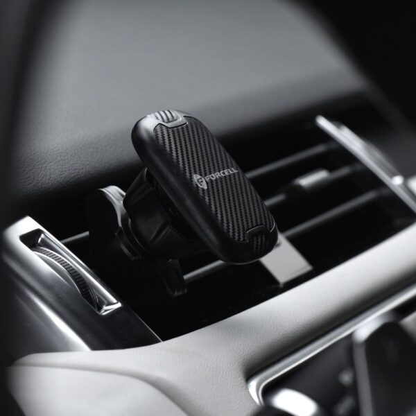 FORCELL car holder for smartphone CARBON H-CT325 magnetic to air vent – Bild 3