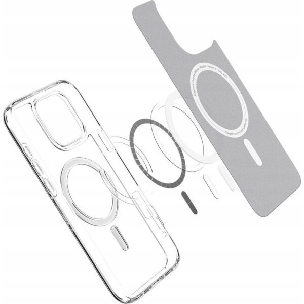 SPIGEN case ULTRA HYBRID MAG compatible with MagSafe for IPHONE 16 Pro white – Bild 5