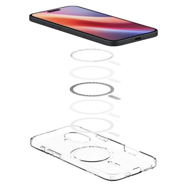 SPIGEN case LIQUID CRYSTAL MAG compatible with MagSafe do IPHONE 16 Plus clear – Bild 3