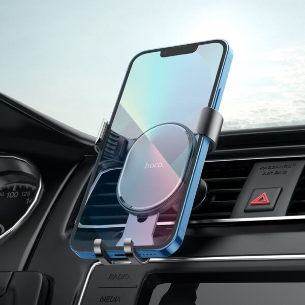 HOCO gravity car holder for air vent CA56 PLUS metal armour silver – Bild 5