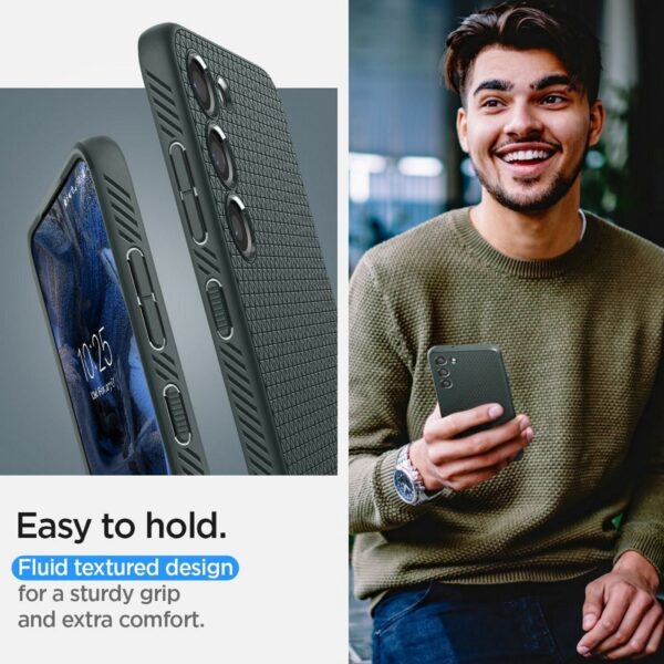 SPIGEN case LIQUID AIR for SAMSUNG S23 abyss green – Bild 3
