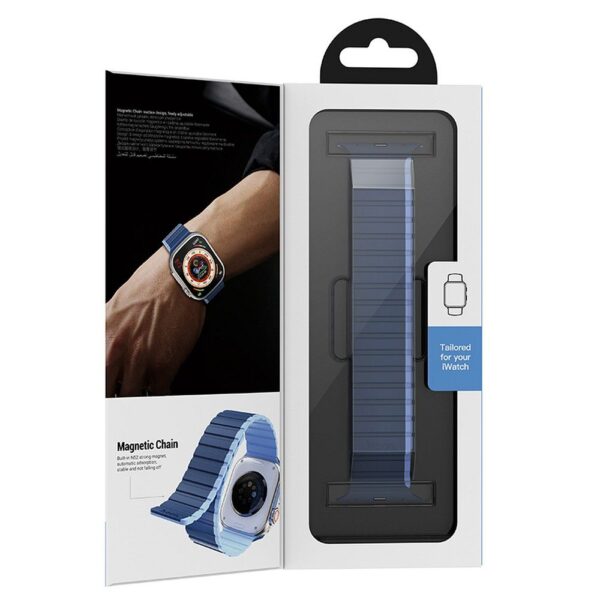 HOCO strap for Apple Watch 42 / 44 / 45 / 49 mm AS102 midnight blue with gray – Bild 5