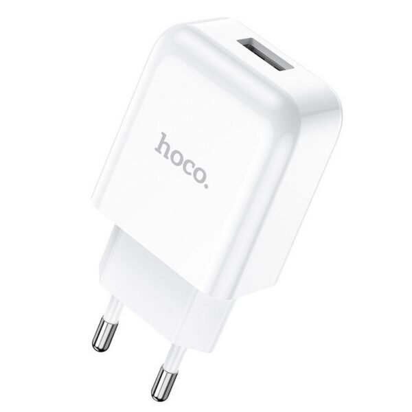 HOCO travel charger USB A + cable USB A to Lightning 2A N2 white – Bild 4