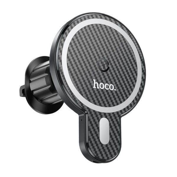 HOCO car holder with wilress charging compatible with MagSafe for air vent 15W CA85 black – Bild 4