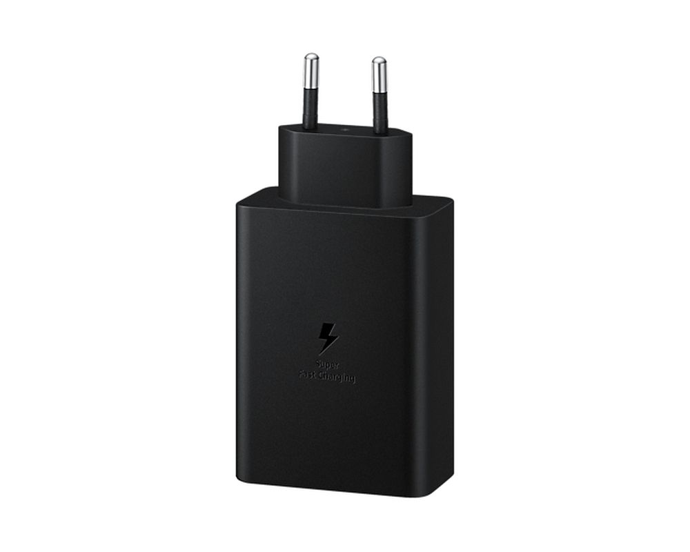 SAMSUNG original charger USB A + 2 x Typ C PD 3A 65W EP-T6530NBEGEU black blister – Bild 2