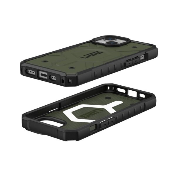( UAG ) Urban Armor Gear Pathfinder compatible with Magsafe for IPHONE 15 olive – Bild 4