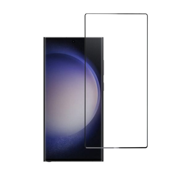 Tempered Glass Blue Star - SAMSUNG Galaxy S23 Ultra Full Face (full glue/case friendly) - black Tempered Glass Blue Star – Bild 4