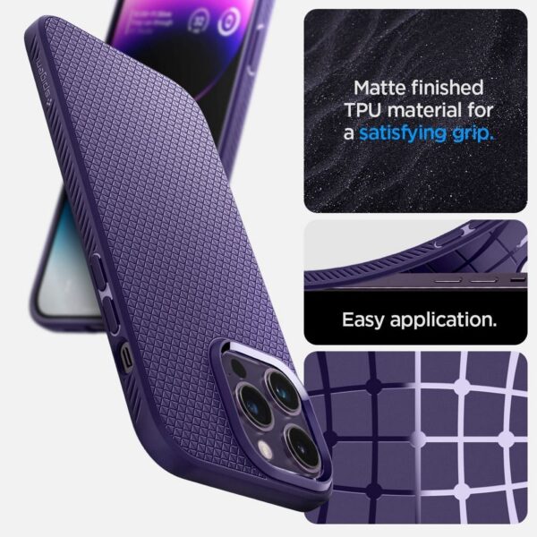 SPIGEN case LIQUID AIR for IPHONE 14 Pro Max deep purple – Bild 2