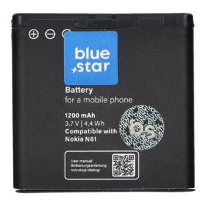 BLUE STAR PREMIUM battery for NOKIA E51 / N81 / N81 8GB / N82 / N86 1200 mAh