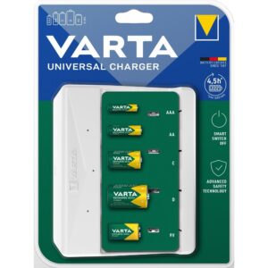 VARTA UNIVERSAL CHARGER 57658 9V, R14, R20 (without batteries)