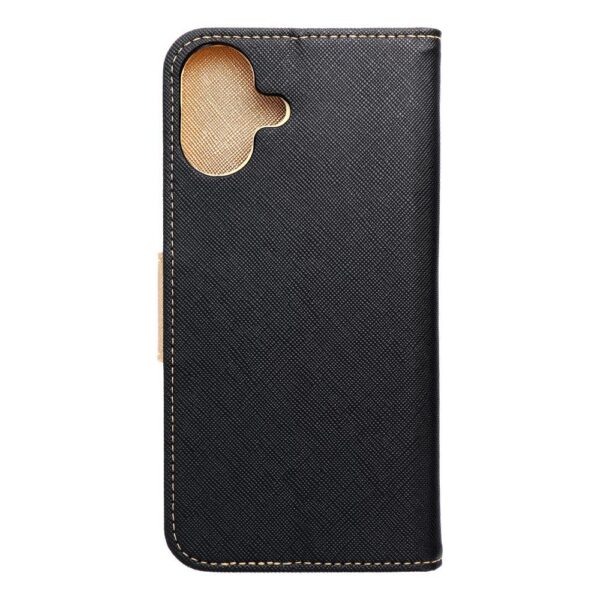 FANCY Book case for IPHONE 16 Plus black / gold – Bild 2