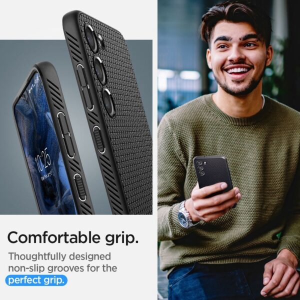 SPIGEN case LIQUID AIR for SAMSUNG S23 Plus matte black – Bild 2