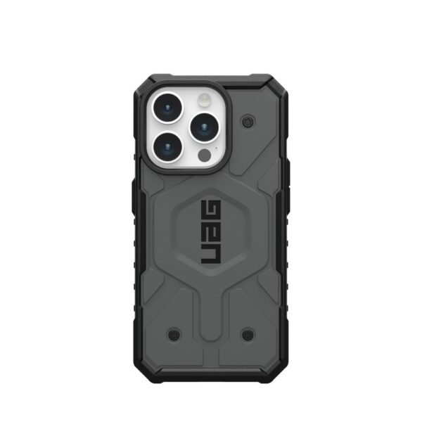 ( UAG ) Urban Armor Gear Pathfinder compatible with Magsafe for IPHONE 15 PRO silver – Bild 3