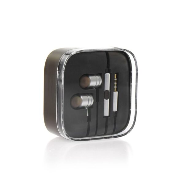 Earphones stereo silver box metal MI – Bild 2